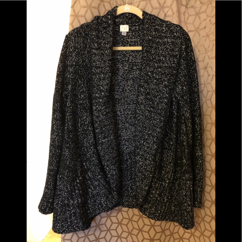 Black and white cardigan - Warm and Cozy!